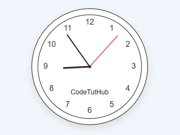 Hướng dẫn tạo đồng hồ Analog với hiển thị Digital bằng HTML5 Canvas & JavaScript - Code Tut Hub